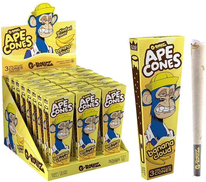 Présentoir Ape Cones 'Banana Cloud', 3 pop cones